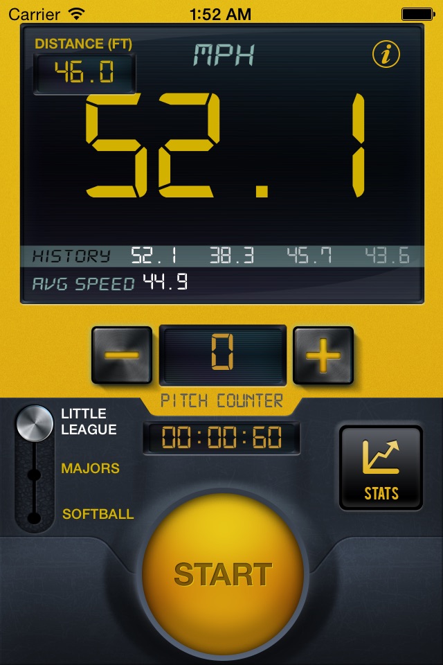 Baseball Speed Radar Gun Pro screenshot 2