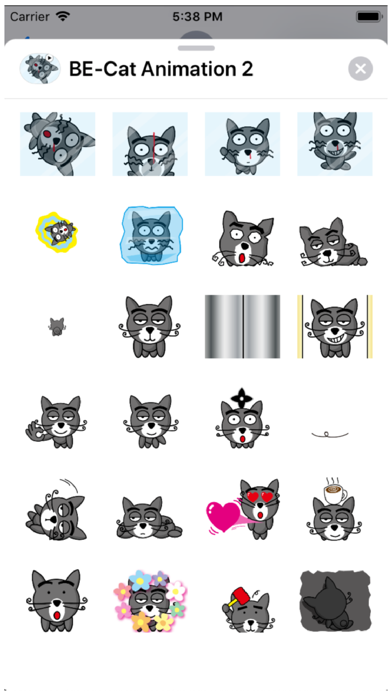 BE-Cat Animation 2 Stickers screenshot 2