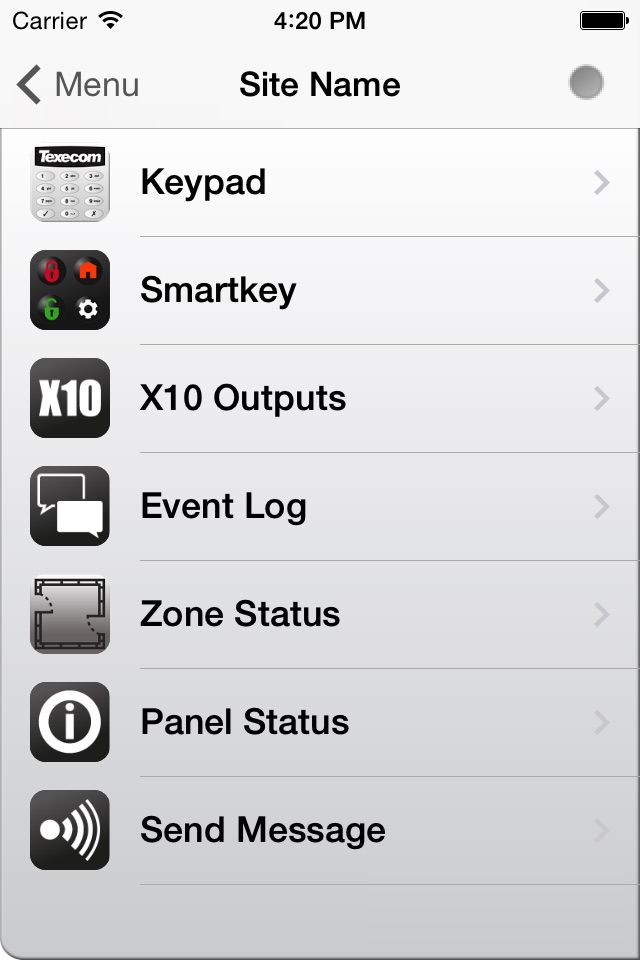 Texecom Engineer App screenshot 3