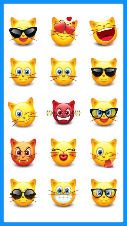 Cute Cats Emojis Stickers Pack