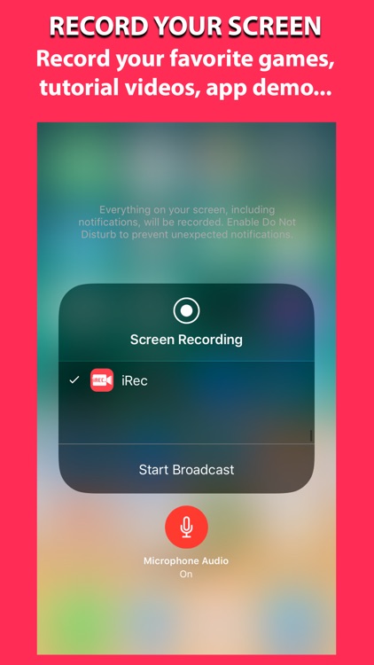 iRec - Screen Recorder Live