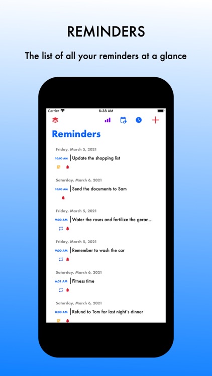 Gasti - reminders made simple