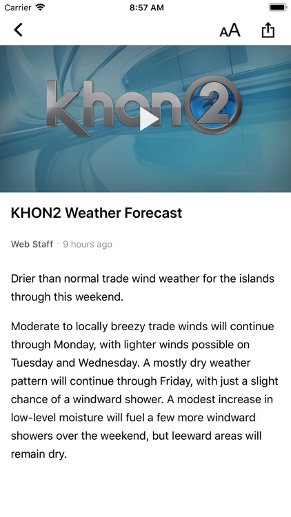 KHON2 WX - Radar & Forecasts
