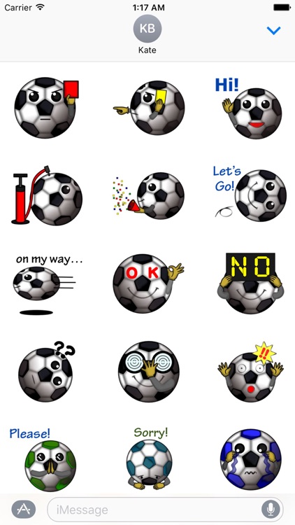 BallMoji Soccer Ball Sticker