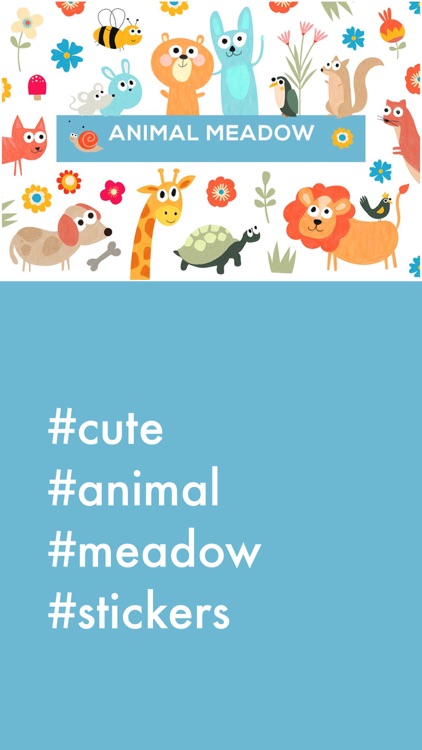 Cute Animal Meadow Stickers screenshot-0