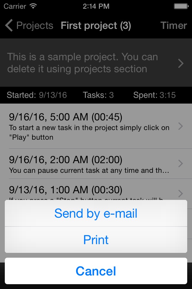 Task Tracker Lite screenshot 2