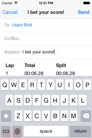 Stopwatch+ for Track & Field screenshot 3