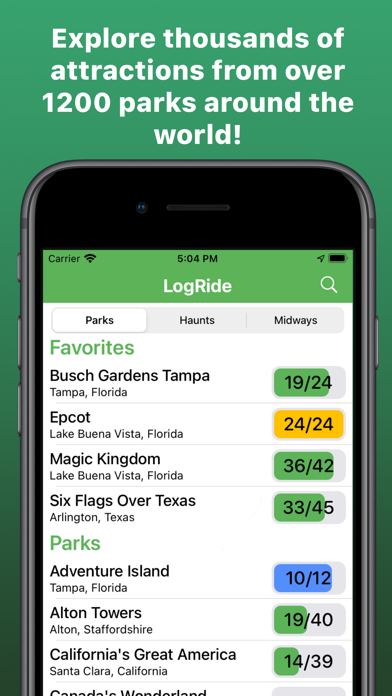 How to cancel & delete LogRide - Theme Park Tracker from iphone & ipad 1