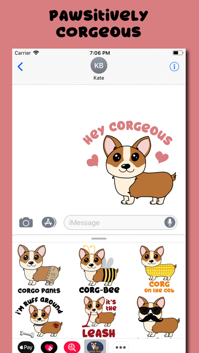 Corgi Puns - cute dog stickers screenshot 2