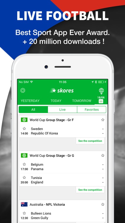 Live Soccer Scores -Skores screenshot-0
