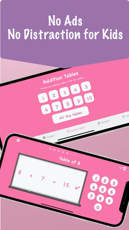 Addition Tables App