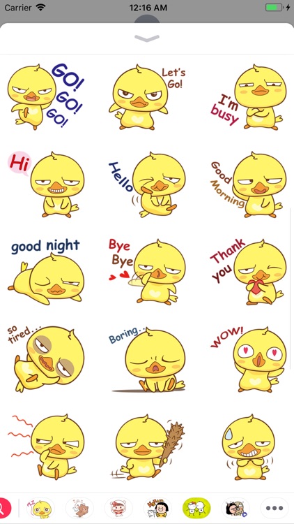 Yellow Baby Chicken Sticker screenshot-3