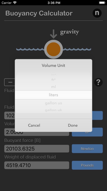Buoyancy Calculator screenshot-3
