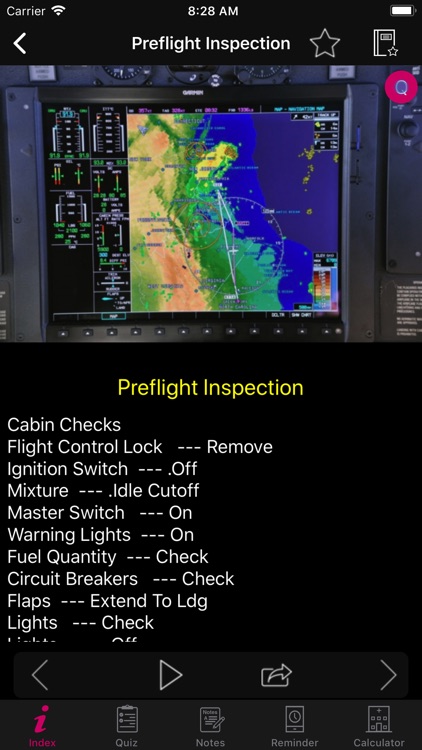 Diamond DA20 Flight Checklist