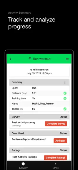 Game screenshot Mobile Athlete Research System apk