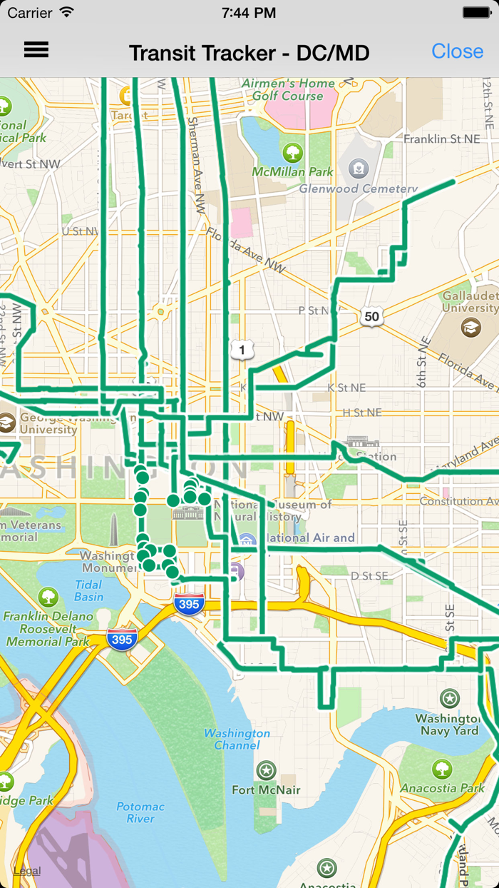 Transit Tracker - DC/Maryland