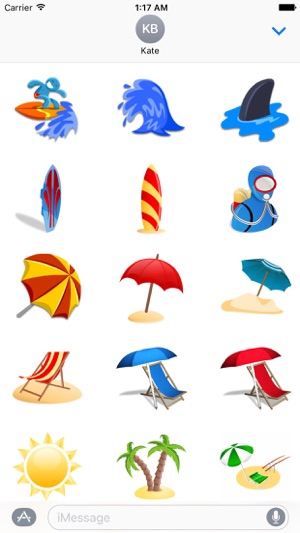 Summer And Beach Icon Sticker(圖1)-速報App