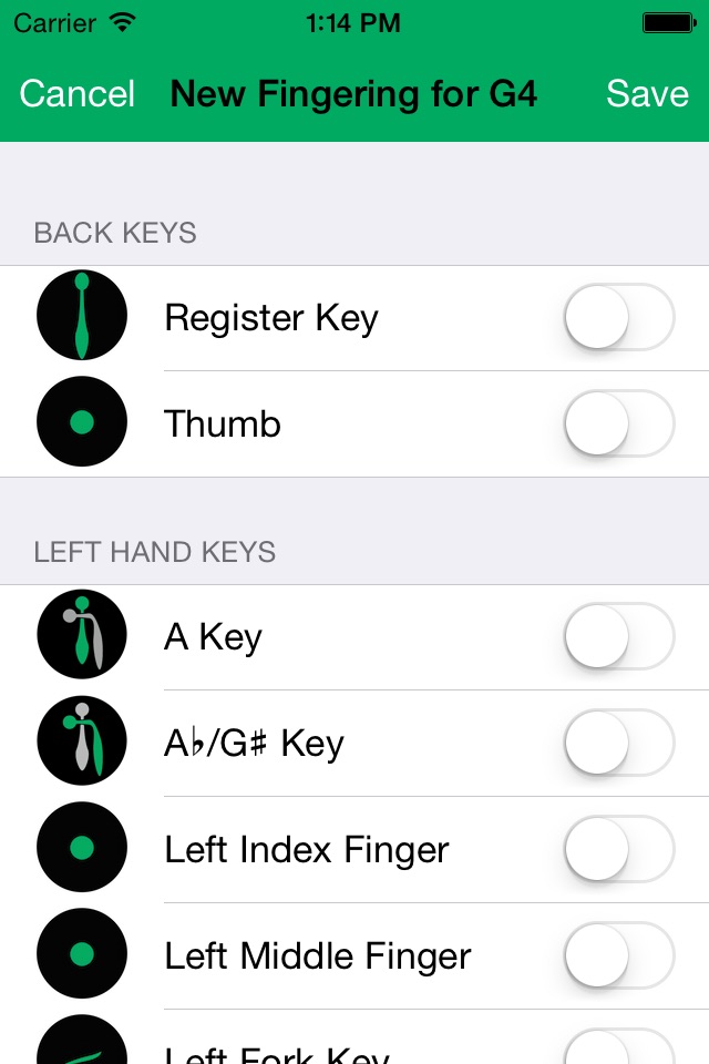 Register - Clarinet Fingerings screenshot 2