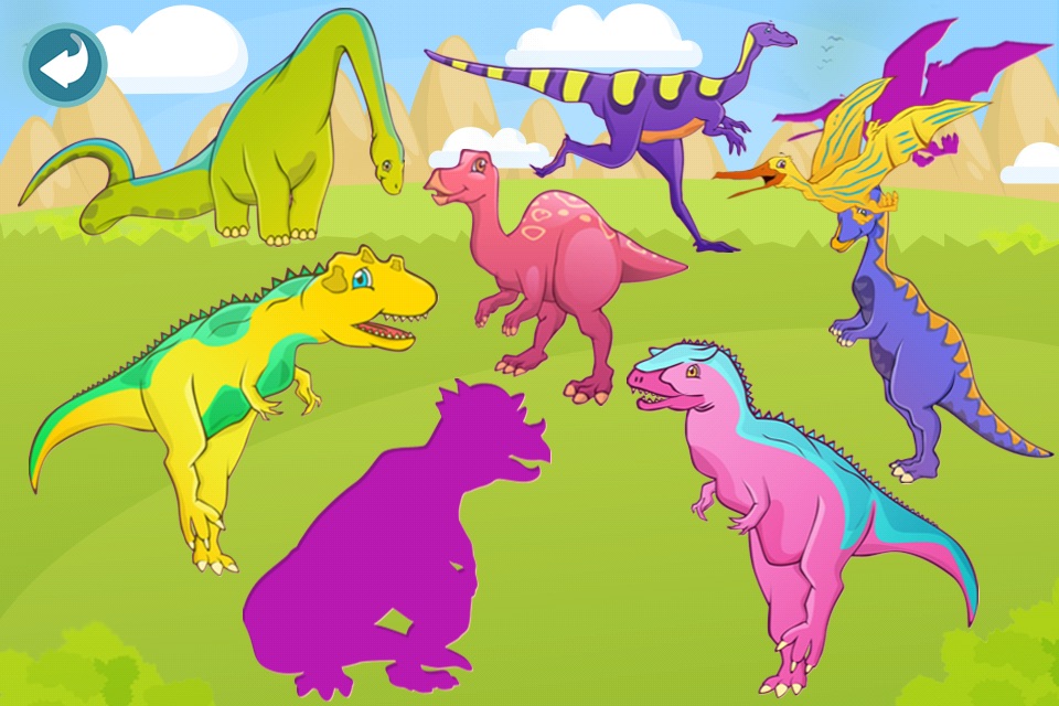 Dinosaur Shape Puzzle Lite screenshot 4