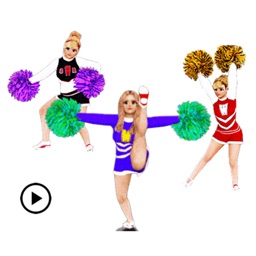 Animated Cheerleader Sticker