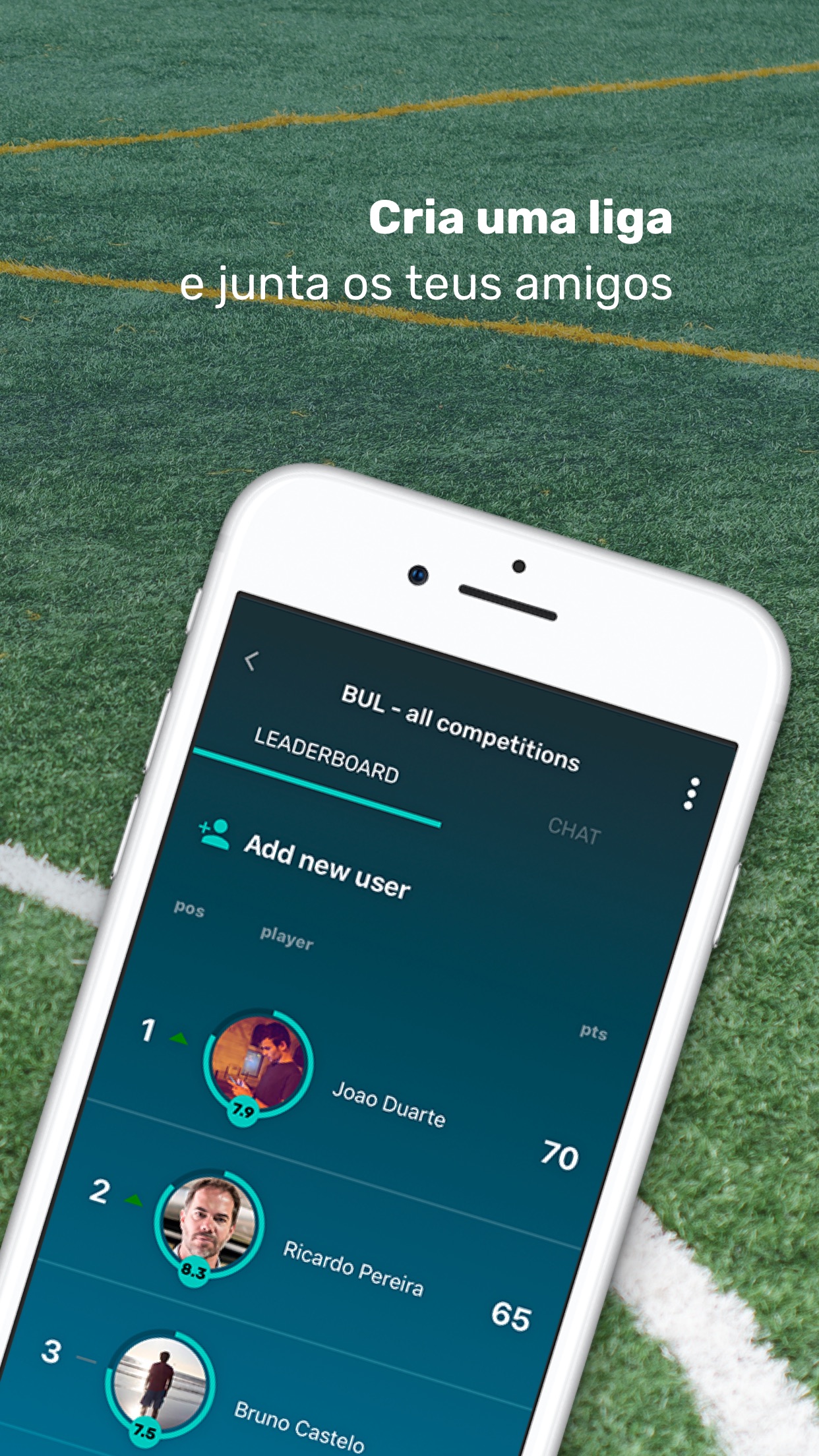 Screenshot do app Kiss My Score - Bolão Futebol