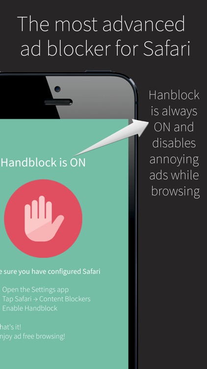 Handblock - Block Safari ads