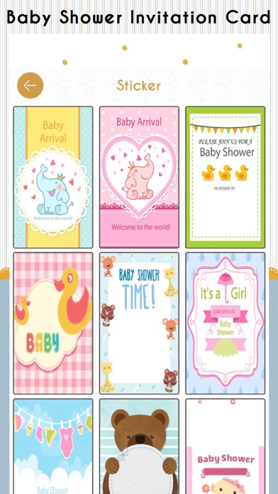 Baby Shower Invitation Card HD screenshot 2