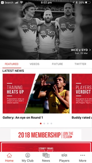 Sydney Swans Official App(圖2)-速報App