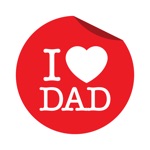 Happy Fathers Day Sticker Emo