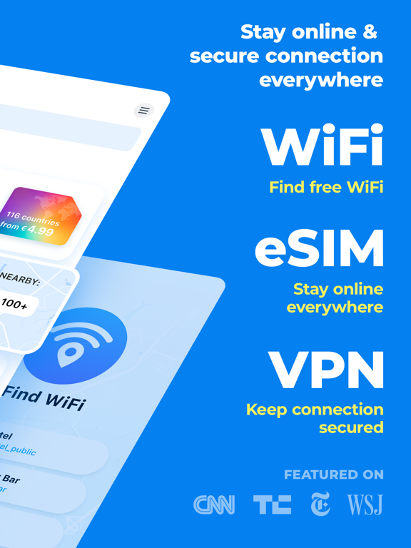 WiFi Map — Passwords for free wireless internet access in public places hotspots. Good alternative for roaming. screenshot