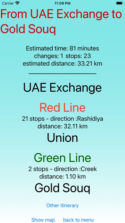 Dubai Metro - app