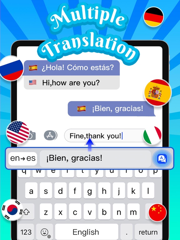 iPad Image of Kika Keyboard for iPhone, iPad