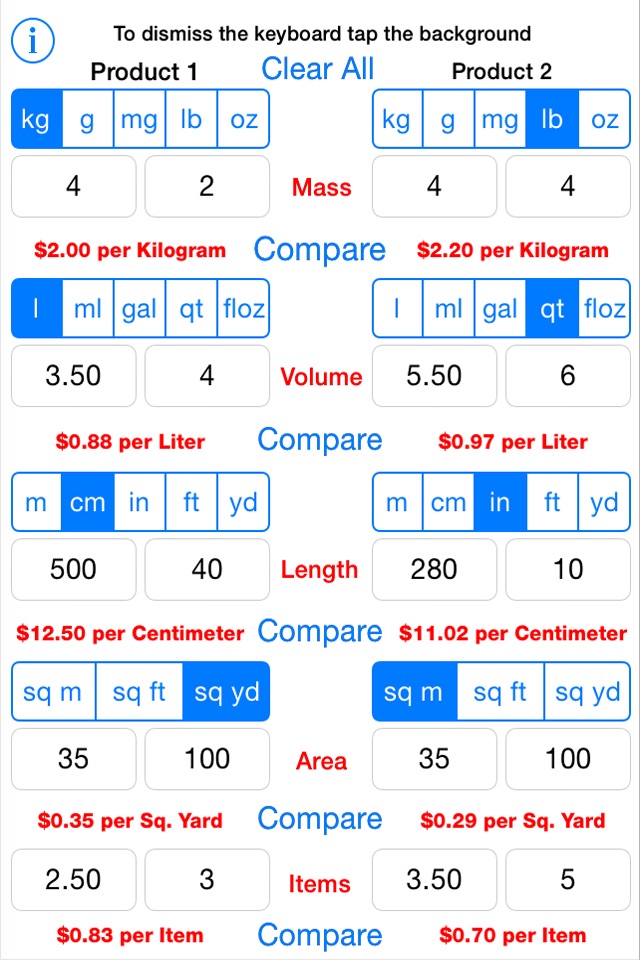 Unit Price screenshot 2