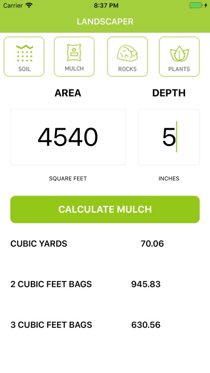 Landscaper Calculator