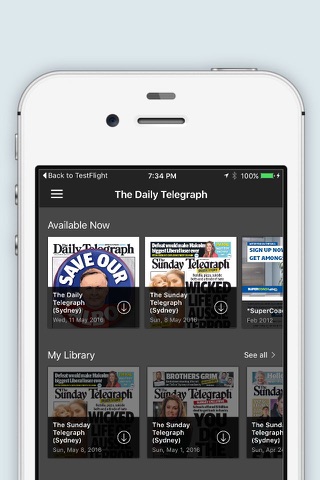 The Telegraph e-paper - náhled