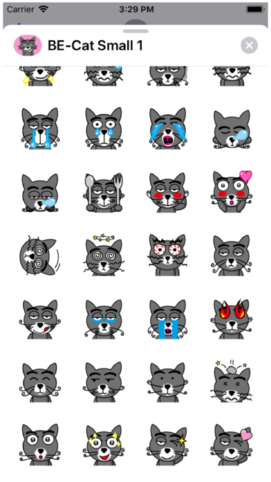 BE-Cat Small 1 Stickers screenshot 2