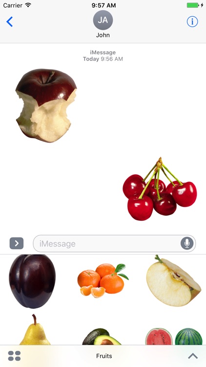 Fruits Stickers for iMessage