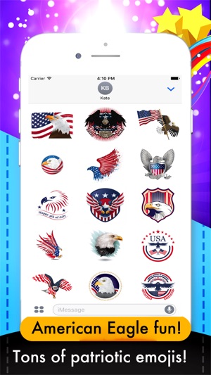 USAmoji - 4th of July Stickers(圖3)-速報App