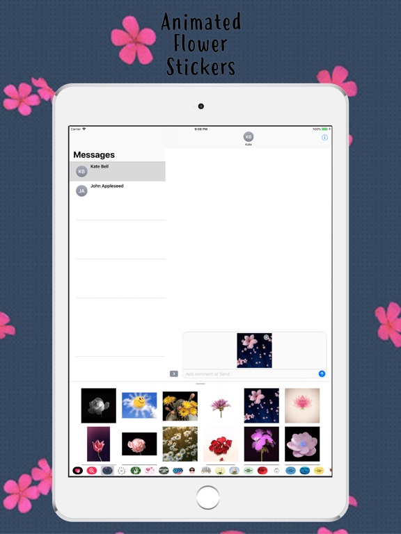 Animated Flower Pack Stickers image #1