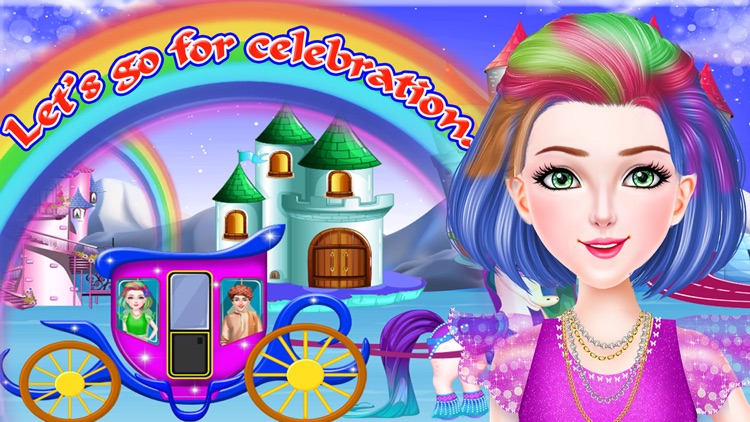 Unicorn Castle Rainbow Cake screenshot-4