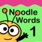 Through interactive play, our set of 18 active words come to life as the Noodle Bugs demonstrate word meanings with their highly animated antics