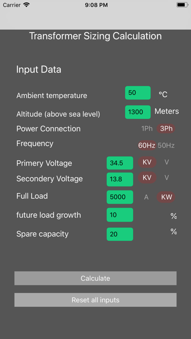 How to cancel & delete Transformer Sizing Calculation from iphone & ipad 2