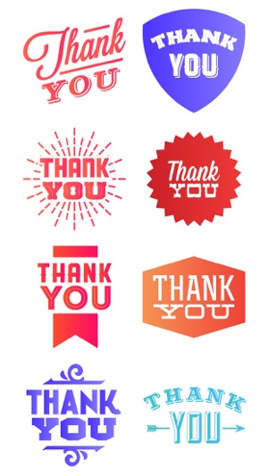 Colorful Thanks Stickers Pack(圖3)-速報App