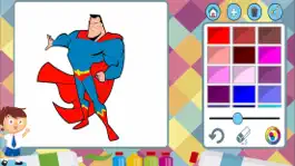 Game screenshot Superhero paint coloring book mod apk