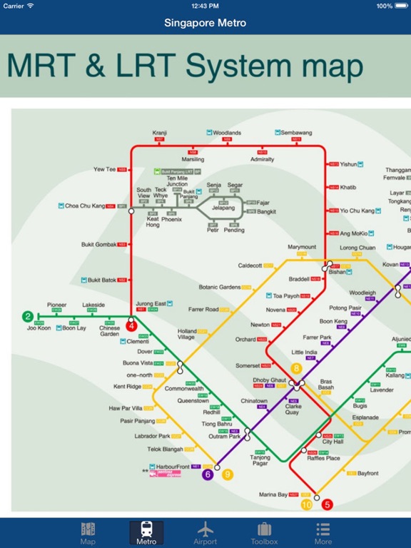 シンガポールオフライン地図 - シティメトロエアポートのおすすめ画像3