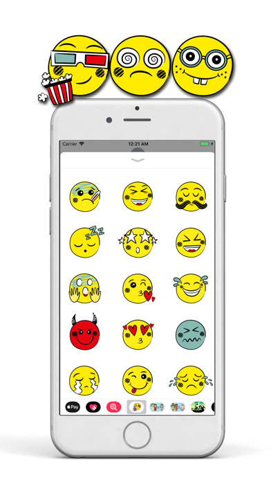 Hand Drawn Cute Emoji Pack screenshot 2