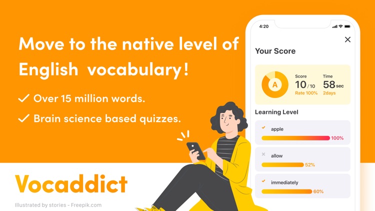 Vocaddict - English vocabulary