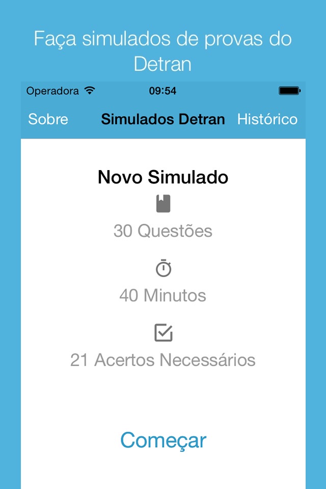 Simulado Detran Simulados CNH screenshot 3