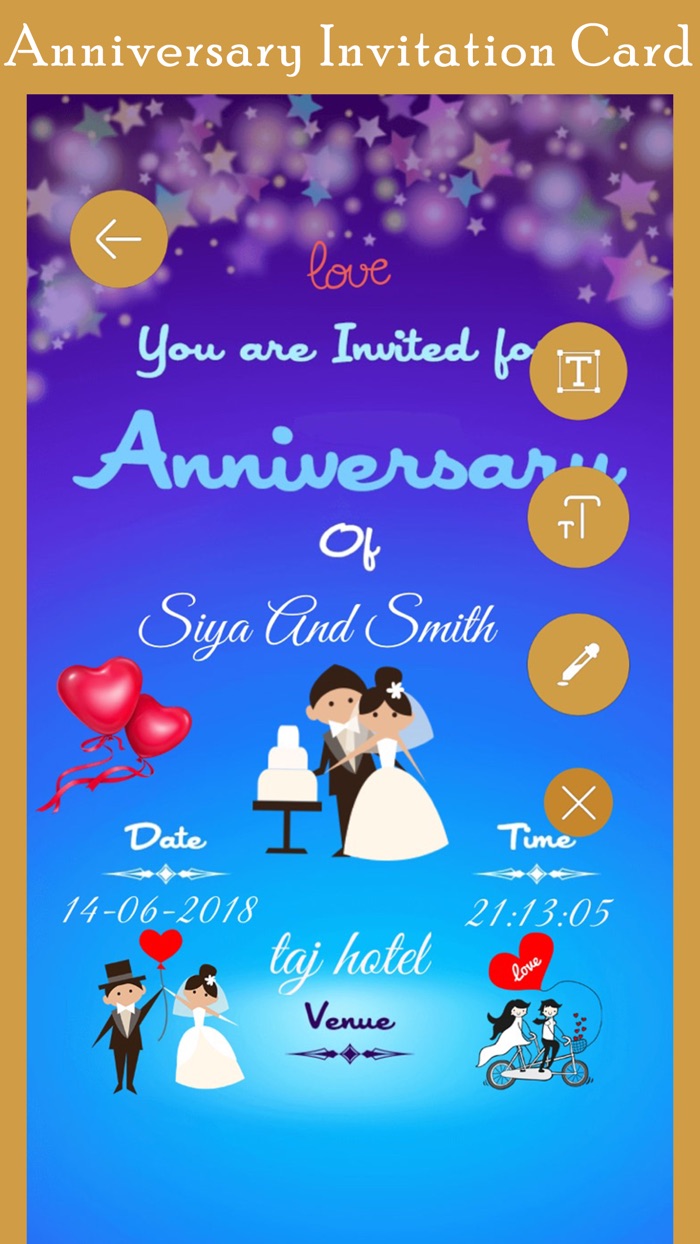 Anniversary Invitation Card HD