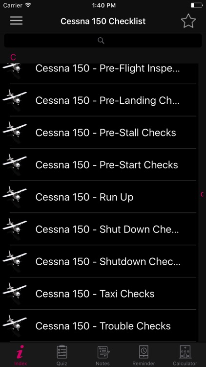 Cessna 150 Checklist